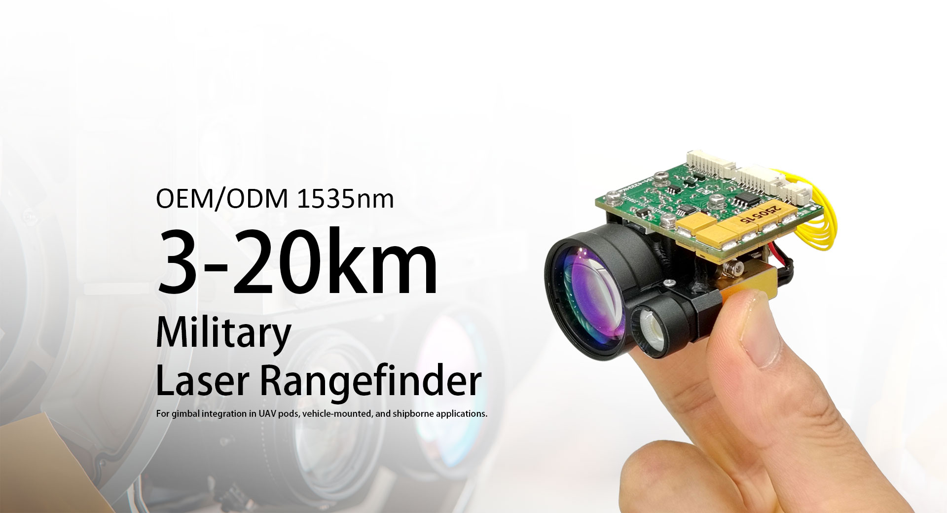 Fornitori di moduli telemetro laser da 1535 nm 5 km